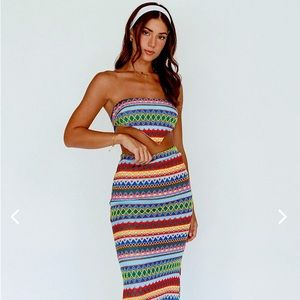 Selfie Leslie Midi Knit Skirt